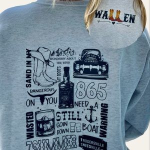 Morgan Wallen Custom Crewneck Sweatshirt